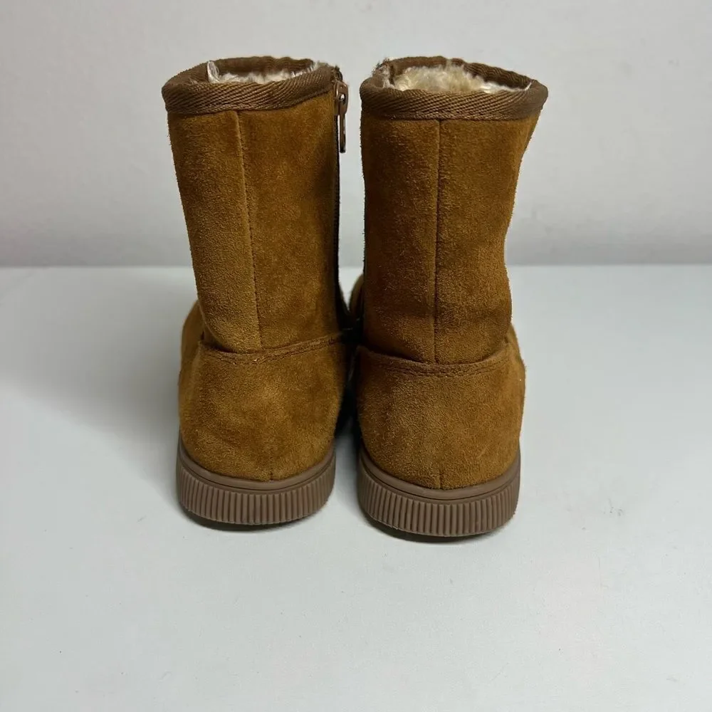Cat & Jack Suede Zipped Boots Girls Size 5